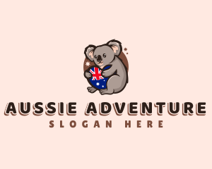 Aussie - Koala Bear Australia logo design