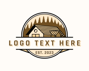 Realty - Roofing House Cabin logo design