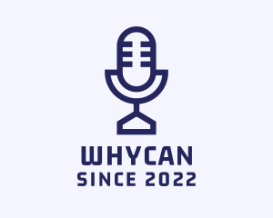 Streamer - Blue Microphone Podcast logo design
