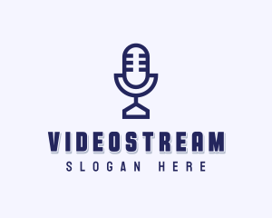 Youtube - Studio Microphone Podcast logo design