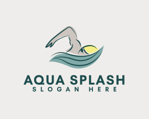 Swimming - Professional Swimming Trainer logo design