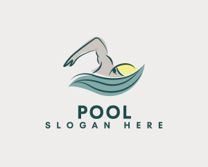 Professional Swimming Trainer logo design