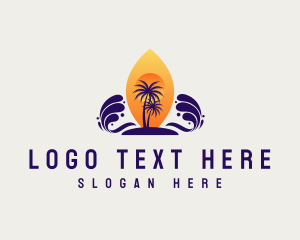 Surfing Equipment - Surfboard Summer Resort logo design