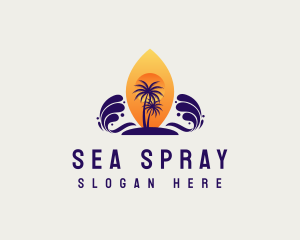 Surfboard Summer Resort logo design