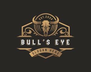 Bull Skull Ranch logo design