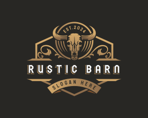 Bull Skull Ranch logo design