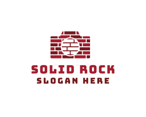 Stone - Brick Photography Camera logo design