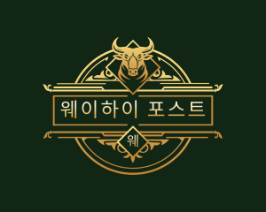 Luxury Bull Head logo design