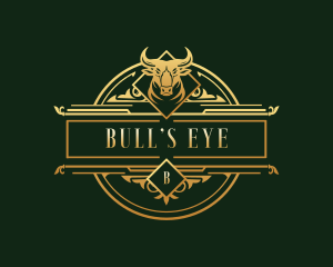 Luxury Bull Head logo design