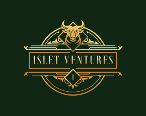 Luxury Bull Head logo design