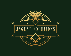 Luxury Bull Head logo design