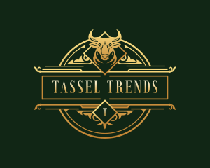 Luxury Bull Head logo design