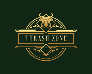 Luxury Bull Head logo design