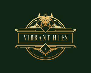 Luxury Bull Head logo design