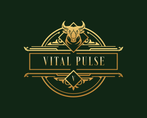 Luxury Bull Head logo design