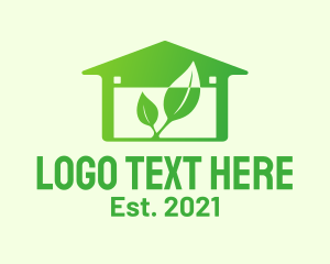 Greenhouse - Leaf Garage Storage Facility logo design