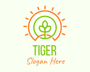 Plant - Natura Plant Sun logo design