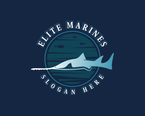 Sawfish Marine Wildlife logo design