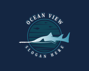 Sawfish Marine Wildlife logo design