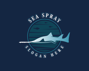 Sawfish Marine Wildlife logo design