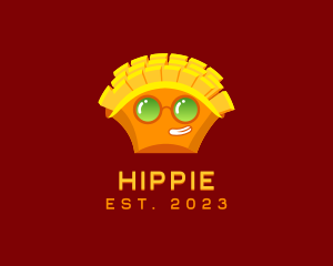 Hippie French Fries Sunglass logo design