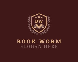 Book - Book Shield Education logo design