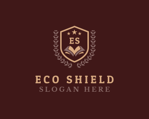 Book Shield Education logo design