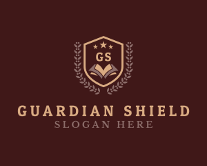 Book Shield Education logo design