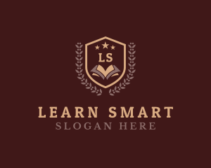 Book Shield Education logo design