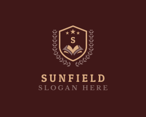 Book Shield Education logo design