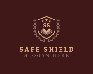 Book Shield Education logo design