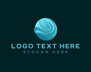 Swoosh - Media Wave Agency logo design