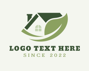 Vegan - House Yard Plant Garden logo design