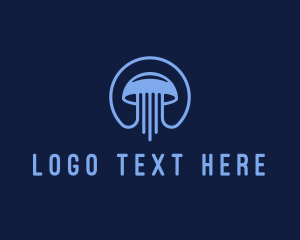 Sea Jelly - Ocean Jellyfish Tentacles logo design