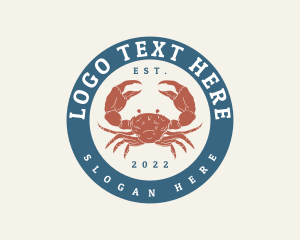 Crustacean - Crab Seafood Restaurant logo design