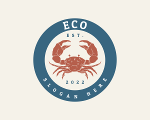 Crab Seafood Restaurant Logo