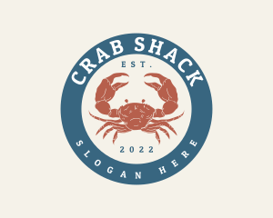 Crab Seafood Restaurant logo design