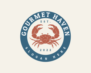 Crab Seafood Restaurant logo design