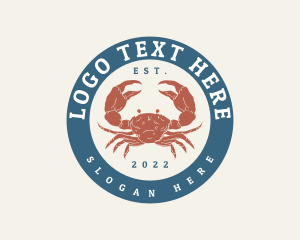 Crab Seafood Restaurant Logo