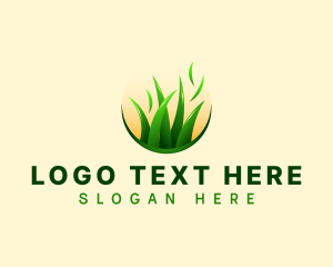 Gardening - Lawn Grass Landscaping logo design