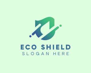 Water Drop Shield logo design