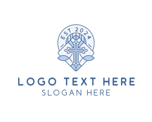 Pastoral - Christian Cross Church logo design