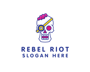 Punk - Modern Punk Skull logo design