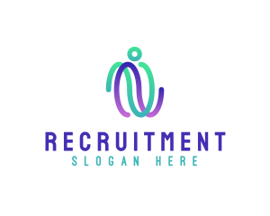 Human Recruitment Firm logo design