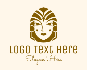 Beautiful Egyptian Woman Logo