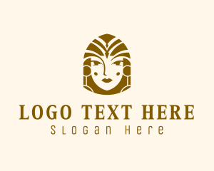 Hairdresser - Beautiful Egyptian Woman logo design