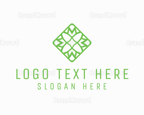 Organic Flower Tile Logo