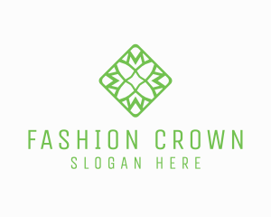 Organic Flower Tile logo design