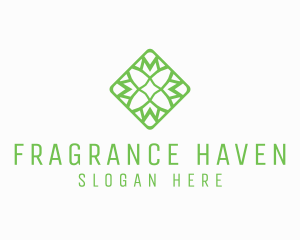 Organic Flower Tile logo design