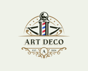 Deco - Groomer Barber Razor logo design